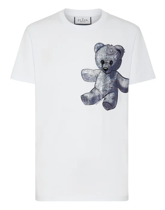 T-shirt Round Neck SS Paisley Teddy Bear