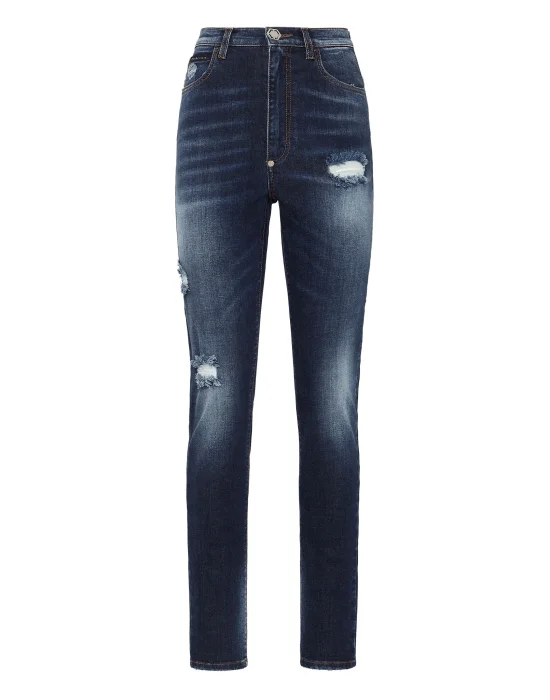 Denim Trousers Super High Waist Jegging
