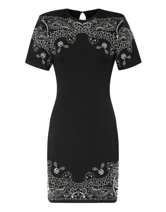 Mini Dress Paisley Bandana