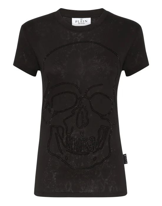 T-shirt Round Neck Sexy Pure Fit Skull