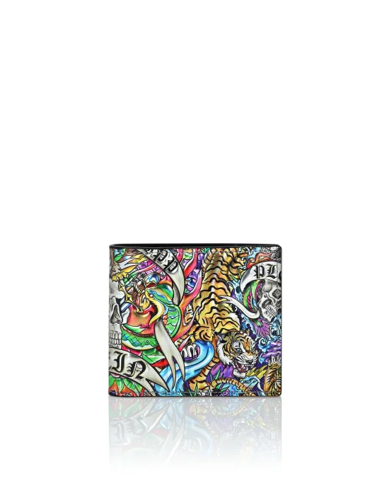 Mirror Leather French Wallet Tattoo