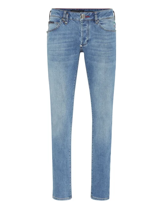 Denim Super Basic Straight Trousers
