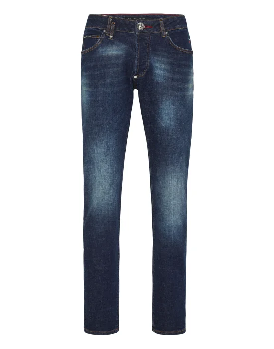 Denim Super Basic Straight Trousers