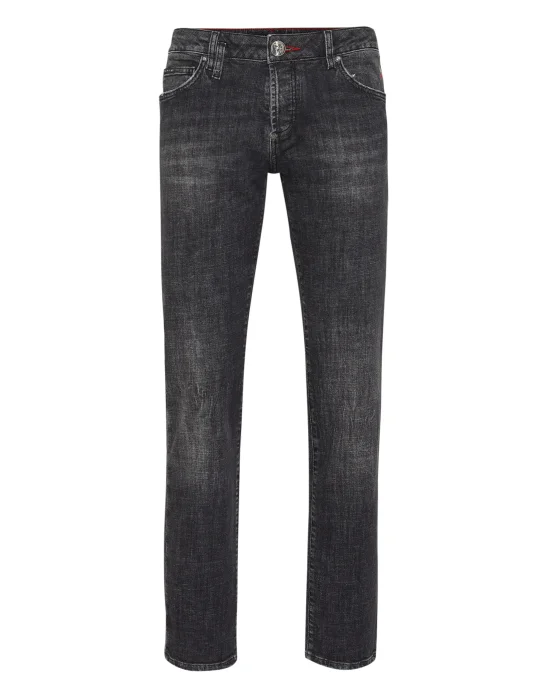 Denim Super Basic Straight Trousers