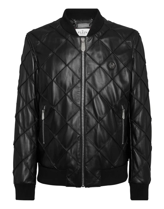 Leather Bomber Jacket