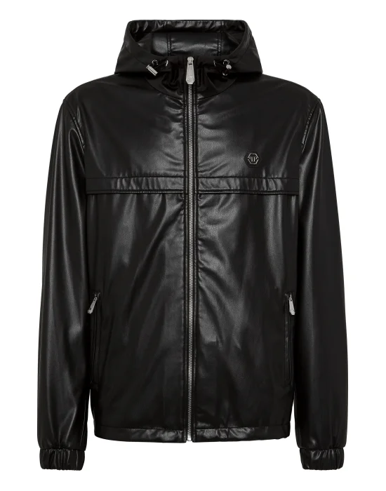 Eco Leather Windbreaker