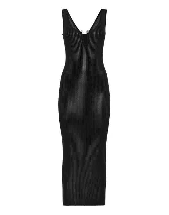 Coated Knit Dress
