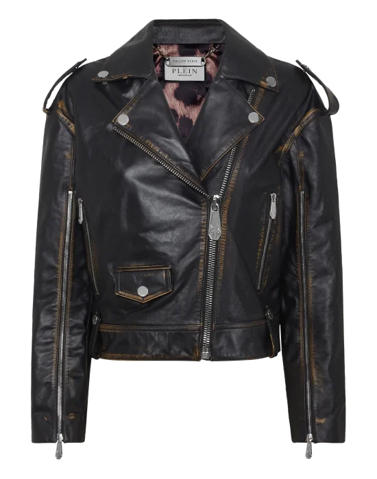 Vintage Leather Over Biker