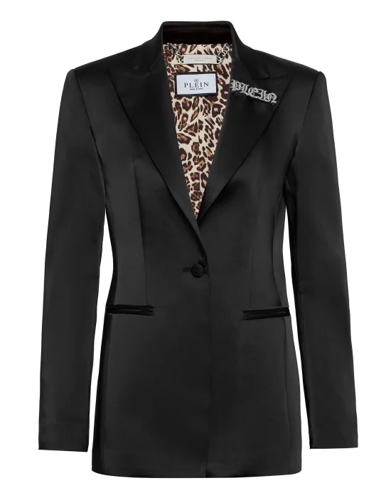 Basic Satin Slim Fit Blazer