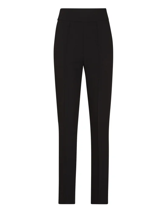 Crepe Basic Cigarette Trousers