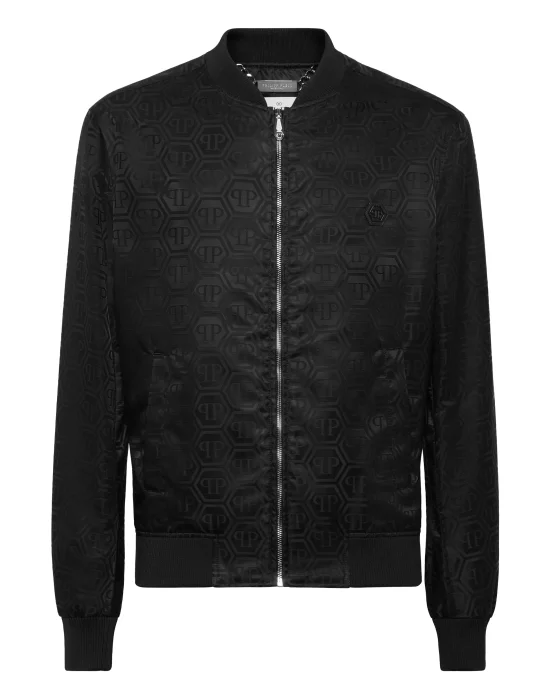 Nylon Bomber Jacquard Monogram