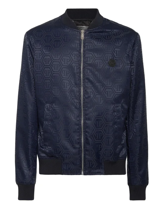Nylon Bomber Jacquard Monogram
