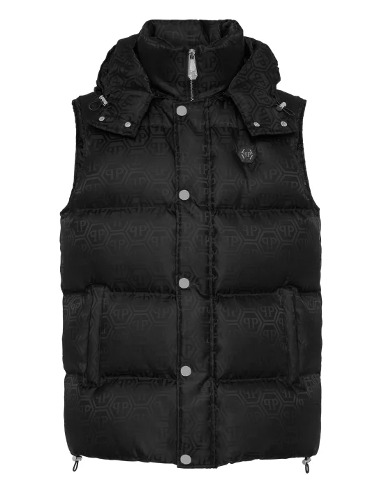 Nylon Down Vest Monogram