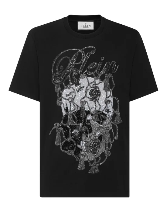Round Neck T-Shirt Glass Skull
