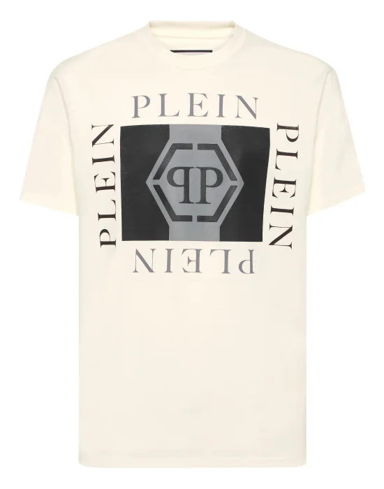 Printed Round Neck T-Shirt Hexagon