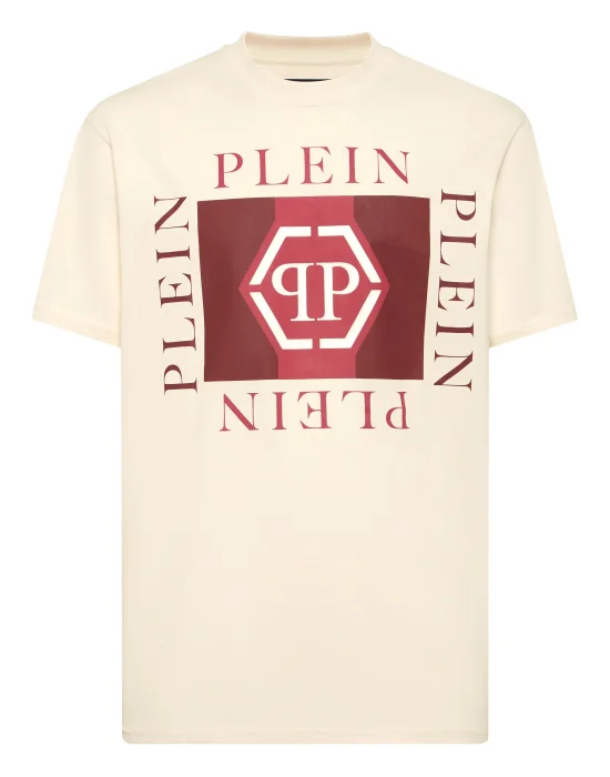 Printed Round Neck T-Shirt Hexagon