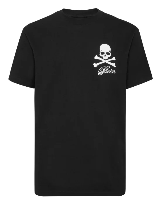 Printed Round Neck T-Shirt Skull & Bones
