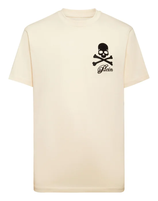 Printed Round Neck T-Shirt Skull & Bones