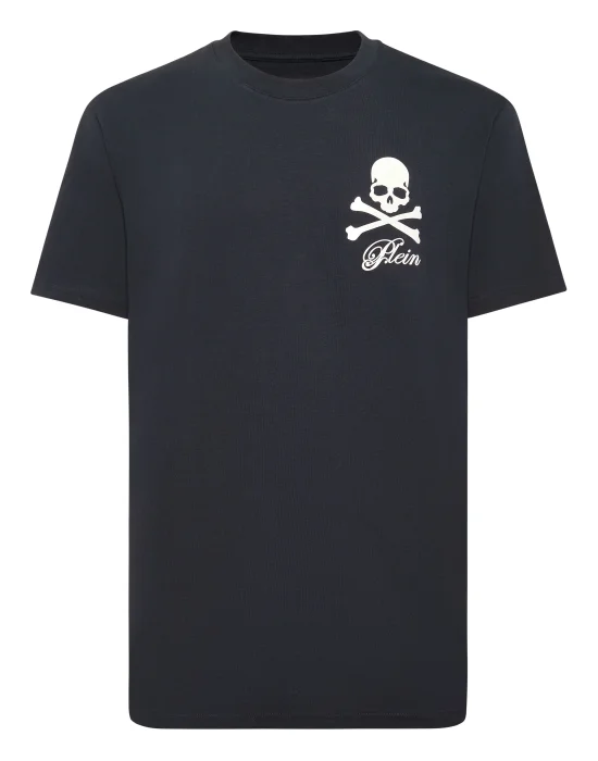 Printed Round Neck T-Shirt Skull & Bones