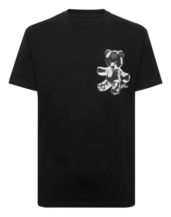 Round Neck T-Shirt Teddy Glass