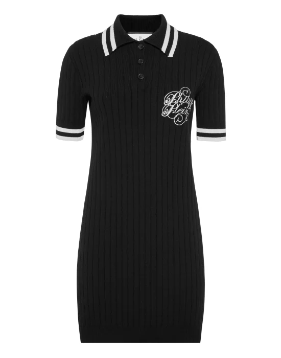 Knit Polo Dress