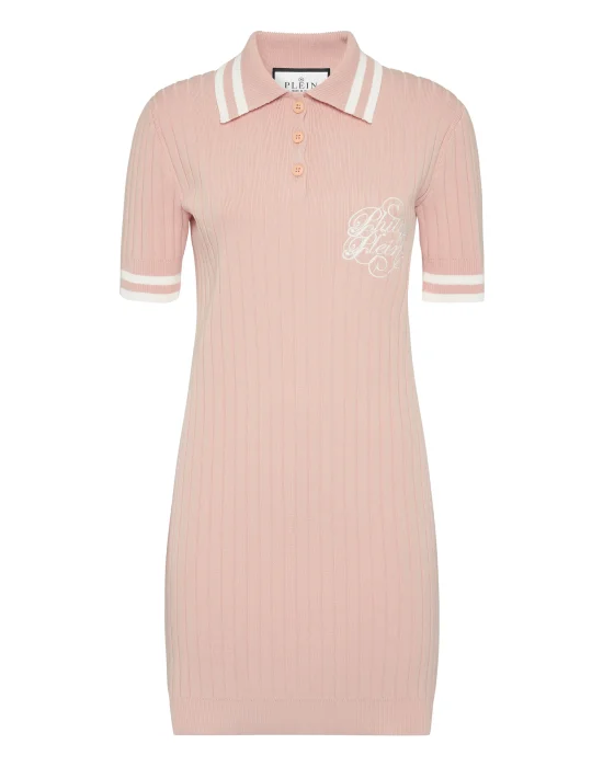 Knit Polo Dress