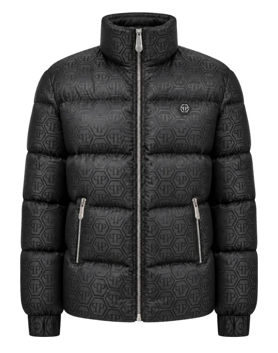 Short Nylon Puffer Jacket Monogram