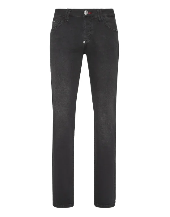 Denim Trousers Straight Cut Supreme Iconic Plein Basic