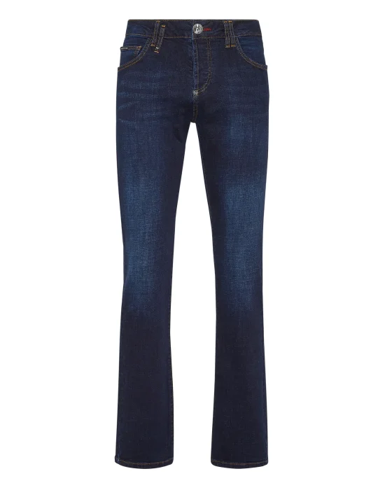 Denim Trousers Straight Cut Supreme Iconic Plein Basic