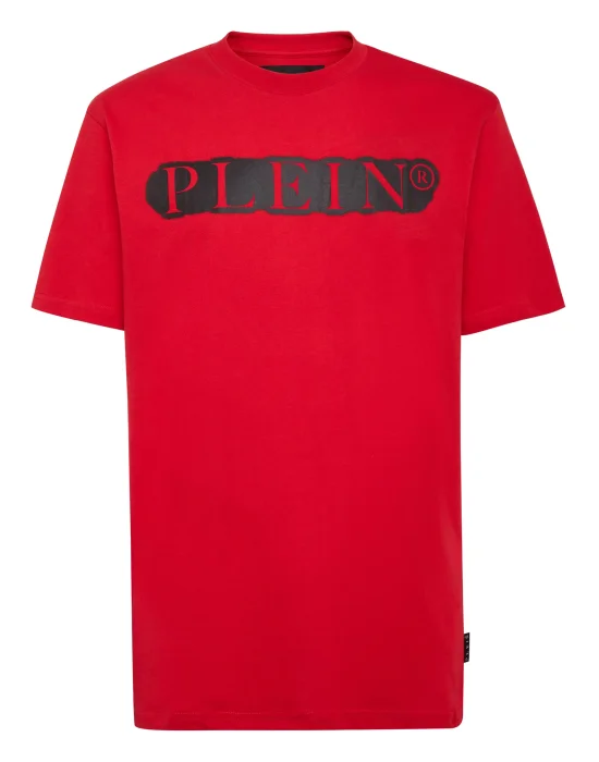 T-shirt Round Neck SS Spray Effect Print Philipp Plein TM