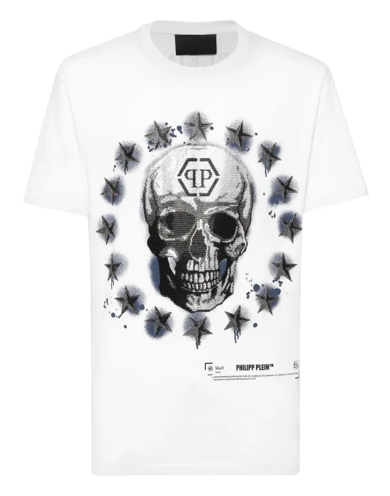 Round Neck T-Shirt Stars & Skull