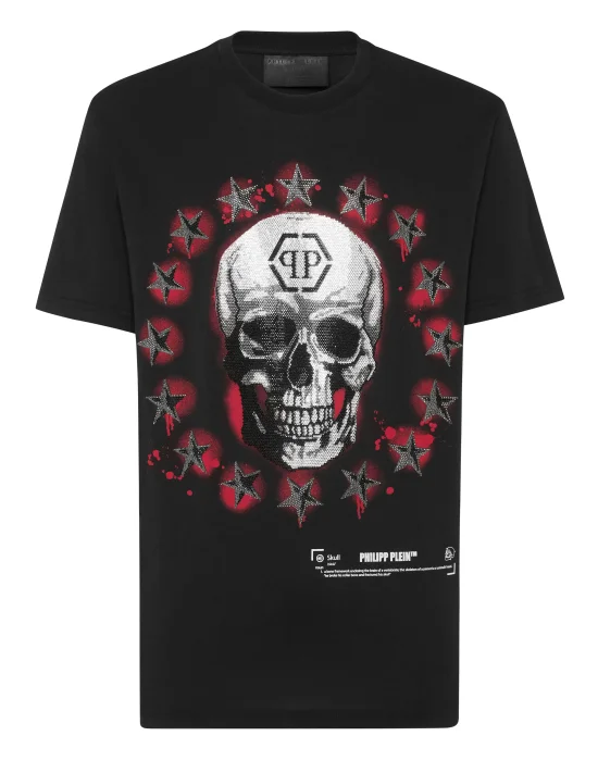 Round Neck T-Shirt Stars & Skull