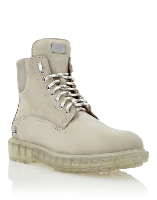 Nabuk Hiking Low Flat Boots The Hunter