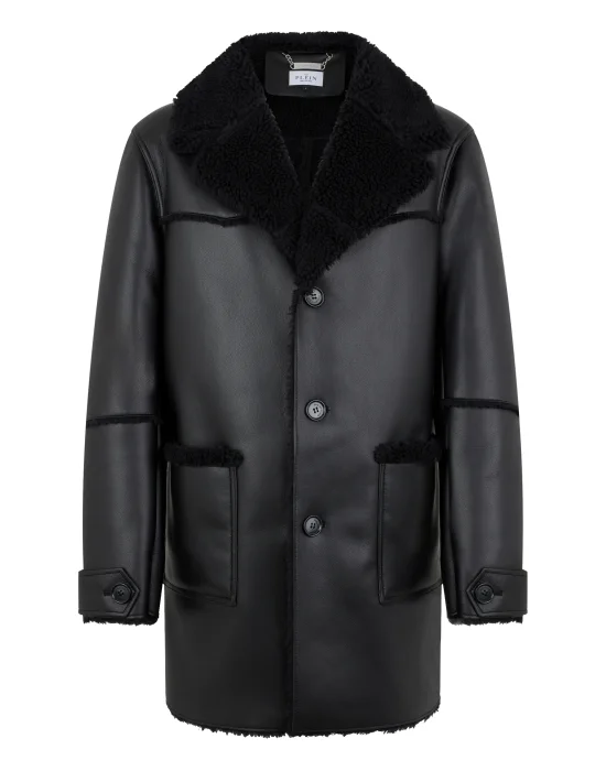 Long Eco Shearling Jacket