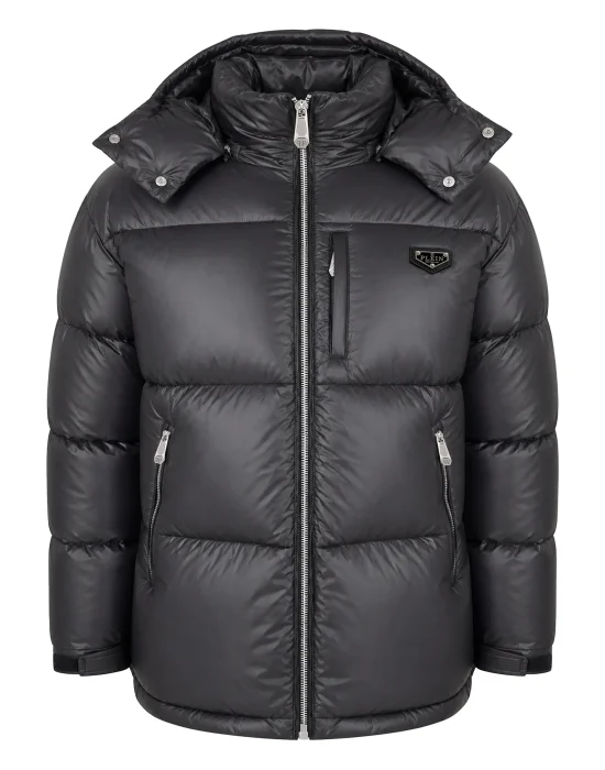 Shiny Nylon Puffer Jacket