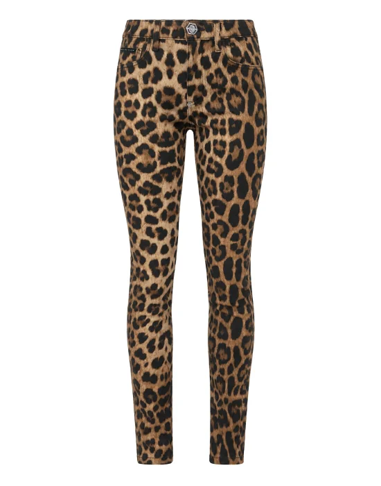 Leopard Slim Fit Jeans