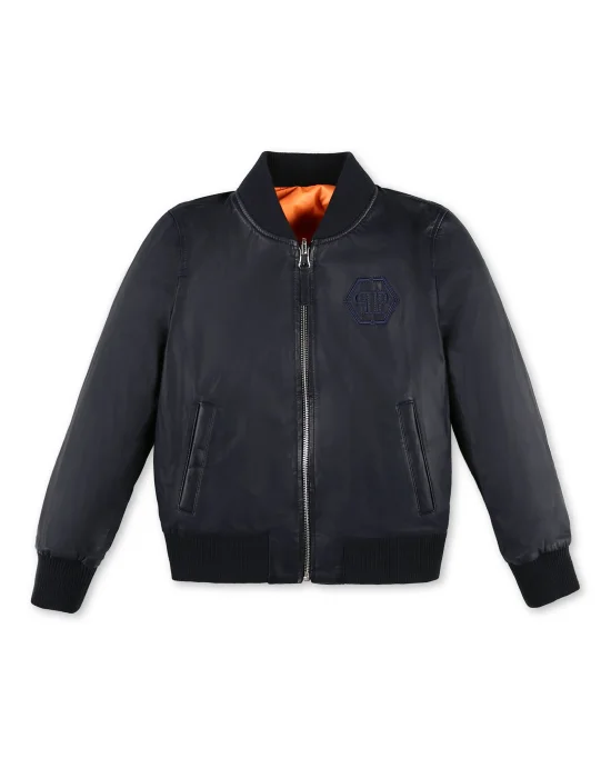 Leather Bomber Hexagon