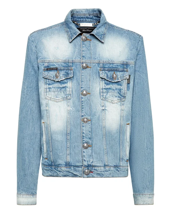 Denim Jacket Clouds