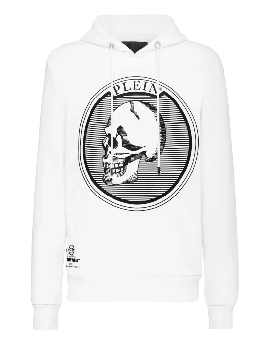 Hoodie sweatshirt Outline Skull