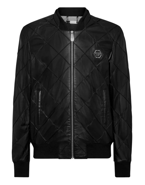Soft Leather Bomber Iconic Plein