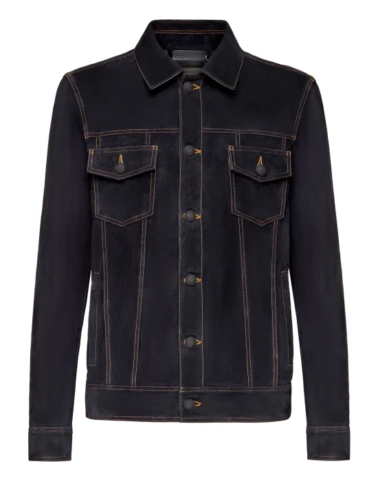 Suede Leather Jacket Iconic Plein