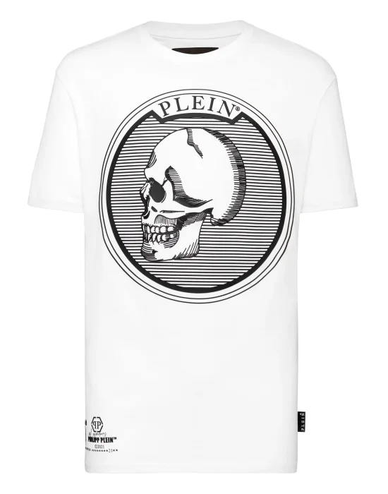 T-shirt Round Neck SS Outline Skull