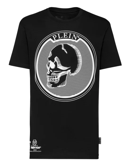 T-shirt Round Neck SS Outline Skull