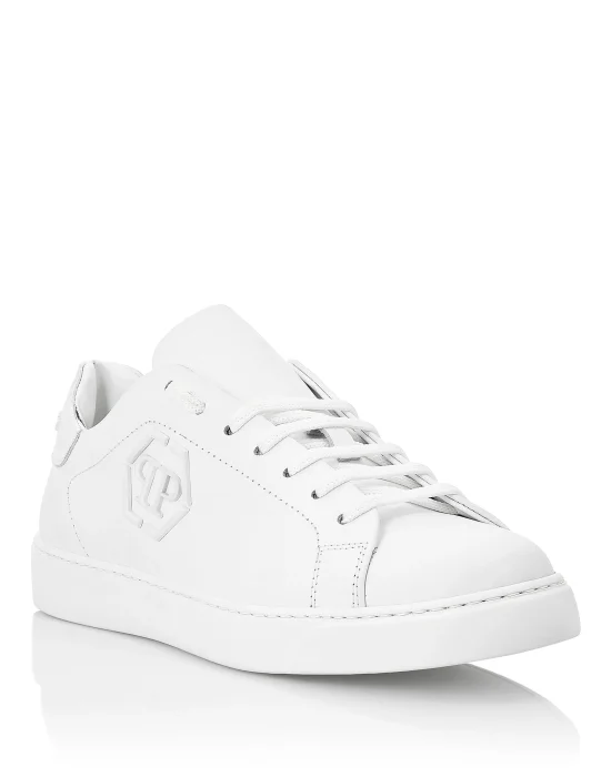 Rubber Leather Lo-Top Sneakers The Plein Original TM