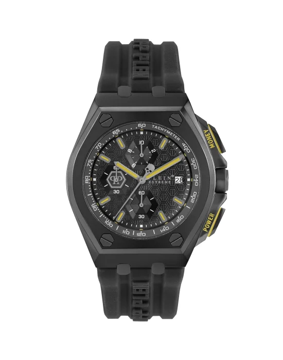 PLEIN EXTREME HURRICANE BLACK PLATED Watch