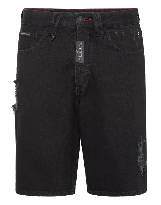 Denim Capri Shorts