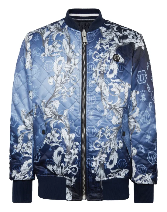 Silk Satin Bomber Skull
