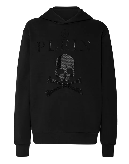 Hoodie Sweatshirt Crystal Skull