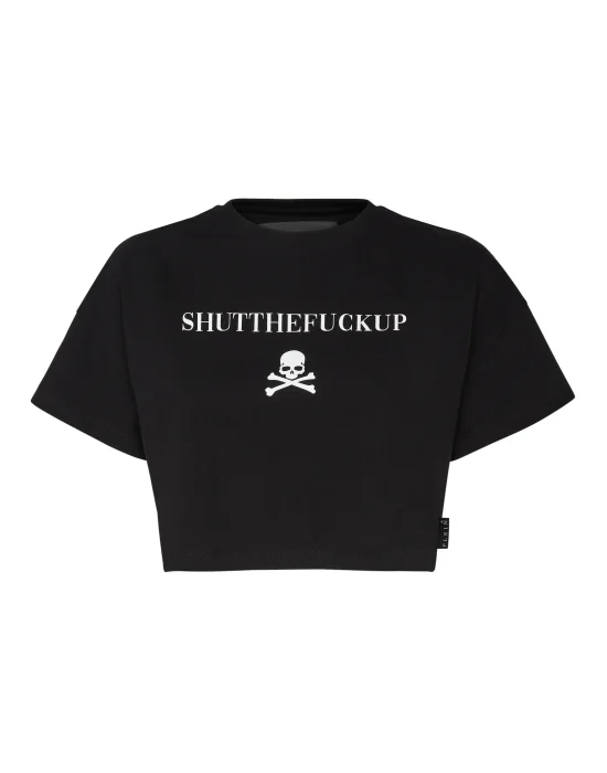 Crop T-shirt Round Neck SS Signature
