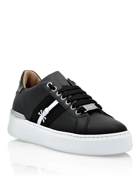Leather Lo-Top Sneakers Stripes